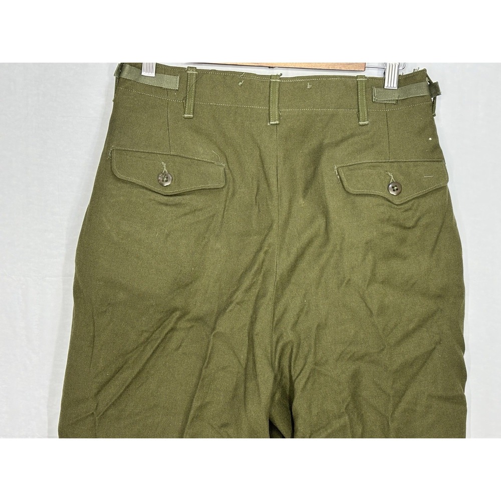 US Army Field Wool Pants Trousers Green Men M-1951 Korean War Small Regular NOS